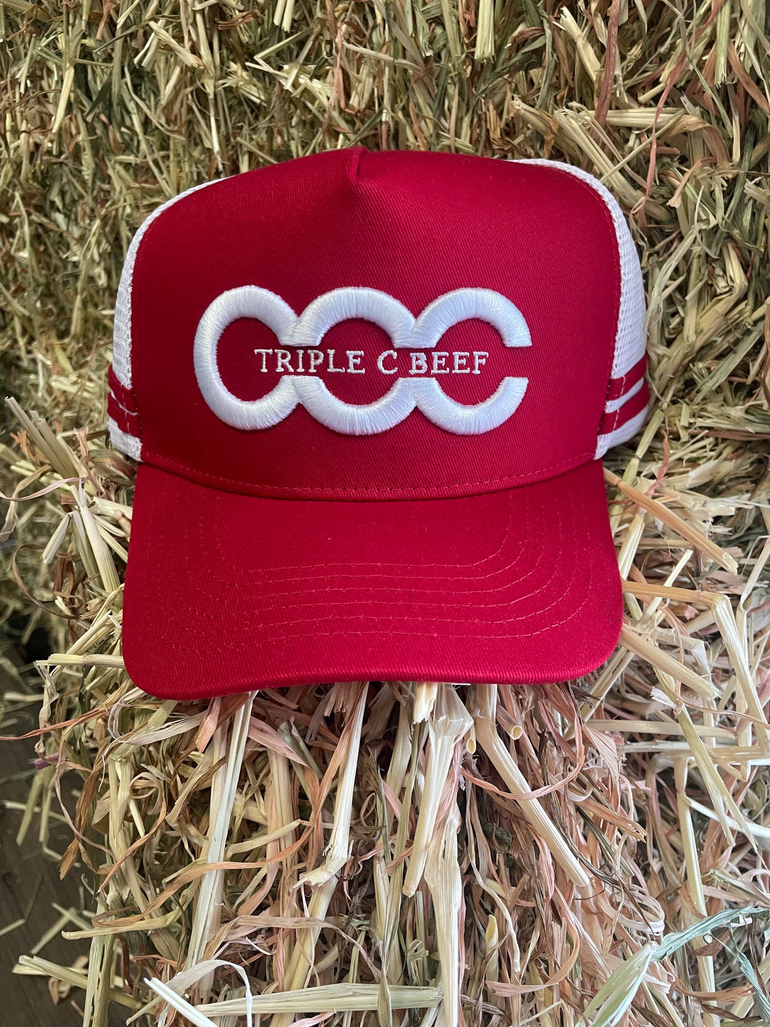 Trucker Cap | Triple C Beef Red | White