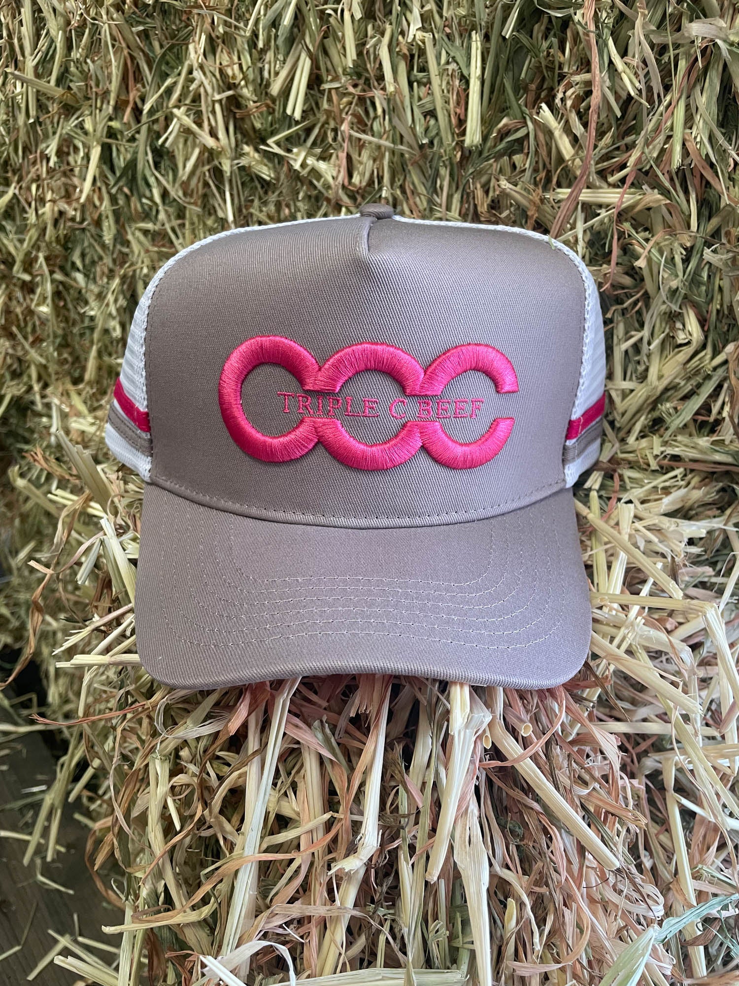 Trucker Cap | Triple C Beef Grey | Pink