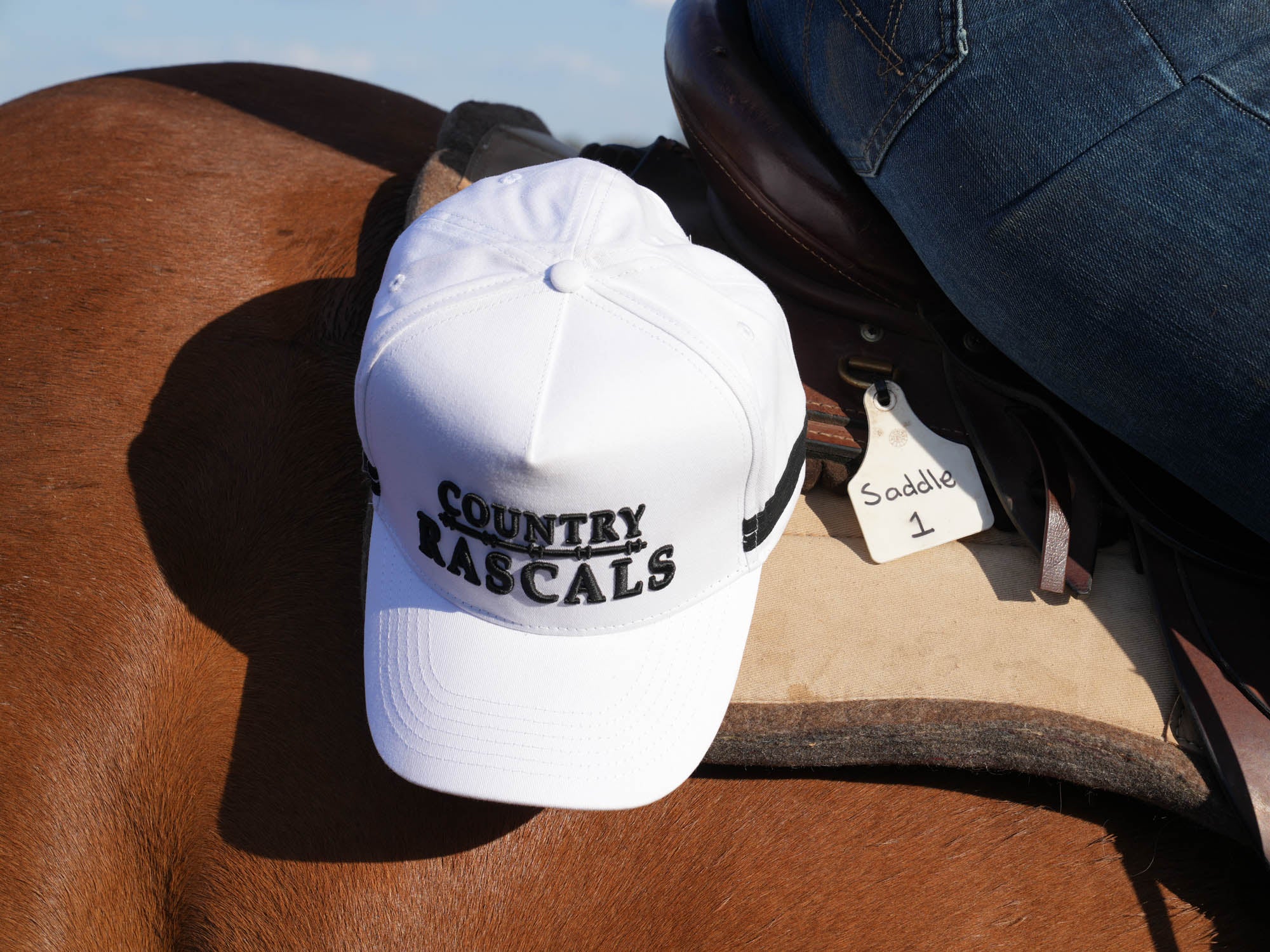 Trucker Cap | Branded 100% Cotton White | Black | 57-62cm – The Country ...