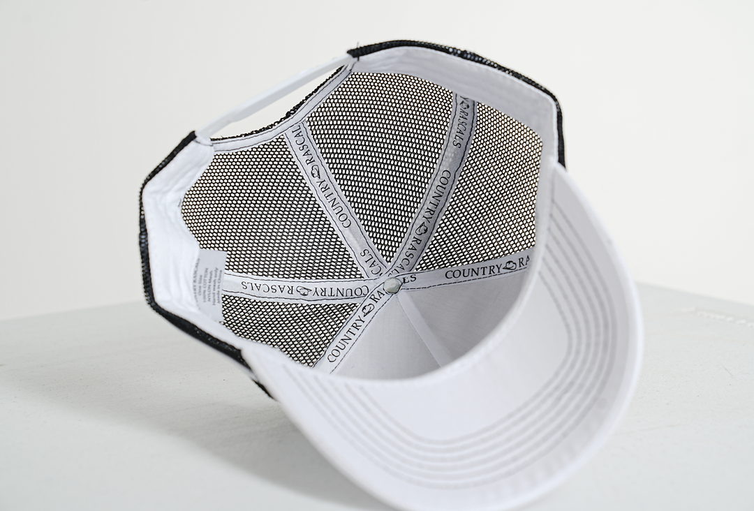 Trucker Cap | Branded | White/Black | 56-61cm – The Country Rascals