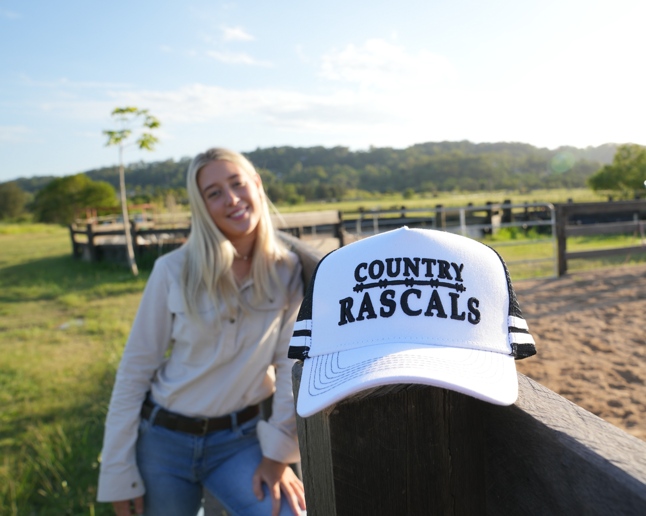 Trucker Cap | Branded | White/Black | 56-61cm – The Country Rascals